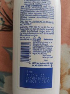 Nivea Aloe Hydration Lotion 75ml