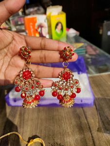 Red &amp; Gold Jewelry Set