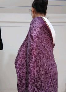 Elegant Purple Printed Saree