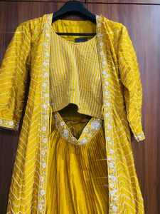 Mustard Yellow Embellished Lehenga Set