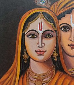 Radha Krishna Canvas Painting