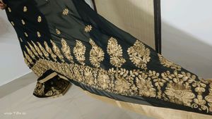 Black Embroidery Saree