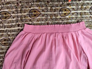 Branded Off Shoulder Pink Top