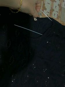 Black Chikanlari Kurti