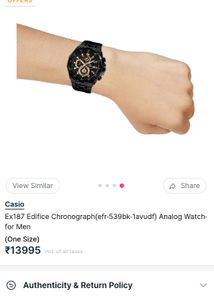 Casio Ex187 Edifice Chronograph Analog Watch