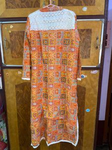 Ethnic Orange Kurta L /38