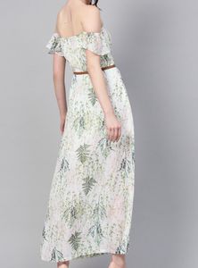 White Off shoulder Beach Wear.