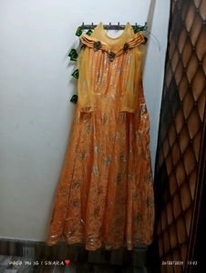 EthnicGown With Floral Wedding,Engagement Fastival