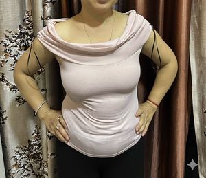 H&amp;M Gathered Off The Shoulder Top