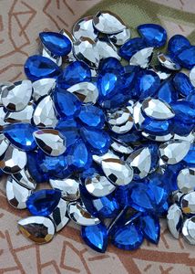 50 Pc Blue Stones And Gota Laces , Pink Chain