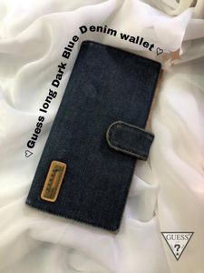 Guess Long Denim Blue Wallet ~Vintage Y2k Style ✨