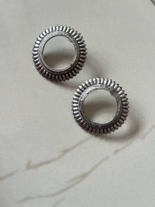 Oxidised Boho Bali Circles Earrings