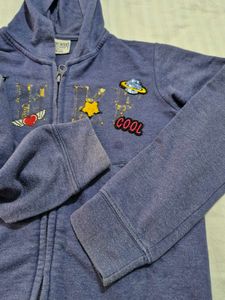 Used Cropped Zip Up Hoodie 8-9y