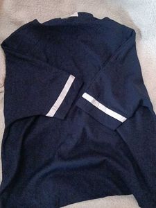 Navy &amp; White Trim Tunic Top
