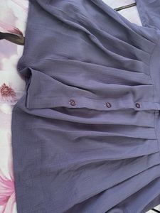 Elegant Purple Shirt Dress