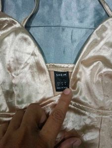 Shein Satin Corset Top