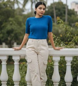 Beige Cargo Pants