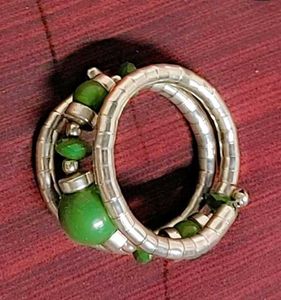 Silver Green Bracelete