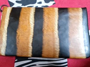 Statement Striped Clutch Bag | Pre-Loved