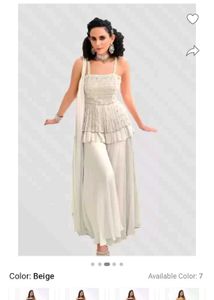 Cream Sharara/ Party Wear