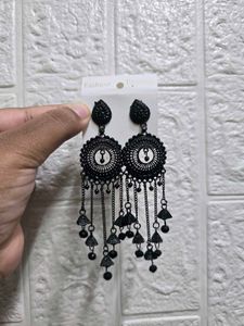 Black Dangle Earrings