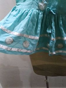 Baby Girl Sky Blue Frock
