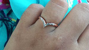 Rose Gold Chevron Ring