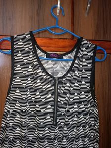 Jumpsuit In Black And White Colour For Women