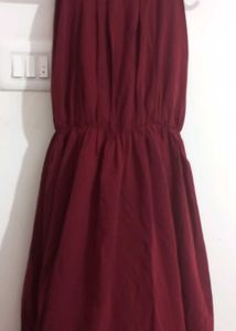 Two Maroon Dresses
