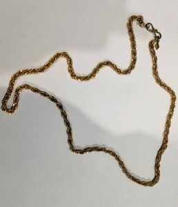 Gold Rope Chain Necklace