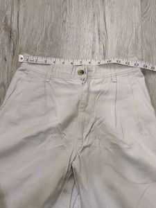 Sc8831 Hoffmen White Cotton Pant Waist 28