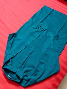 Boy Teal Green Rayon Casual Kurta