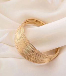 Gold-Plated Bangle-Style Cuff Bracelet🎀🎀