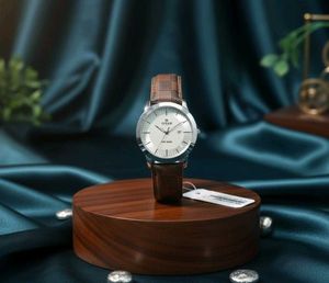 TITAN Brown Leather Watch