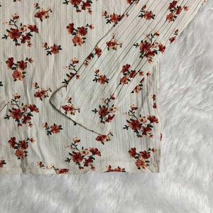 Forever 21 Floral Print Long Sleeve Top