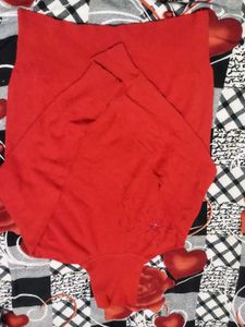 Red Turtleneck Sweater Top