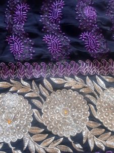 Black And Violet Ethnic Dress