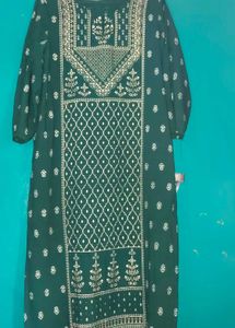Green Printed Kurti