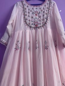 Pink Casual Frock