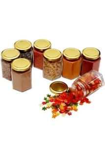Glass Storage Jars (Set of 12)