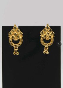 Vintage Gold-Tone Dangle Earrings [ER875]
