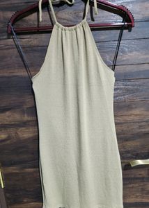 BACKLESS HALTER DRESS