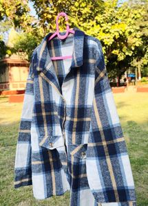 Women’s Trendy Winter Wear oversized Checkere