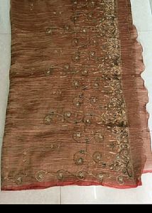 Heavy Jardosi Handwork Saree With Blouse