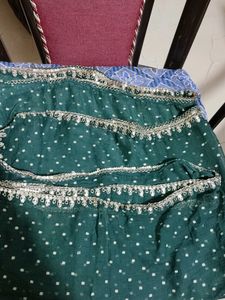 Green Embroidered Kurta Set