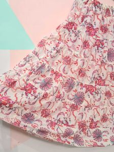 White Floral Skirt