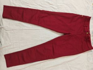 CHEERY RED JEANS