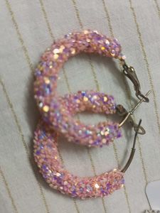 Sparkly Hoop Earrings
