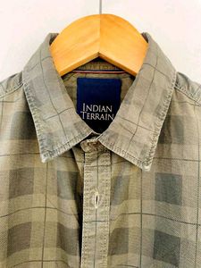Branded Shirt Green Check for Men