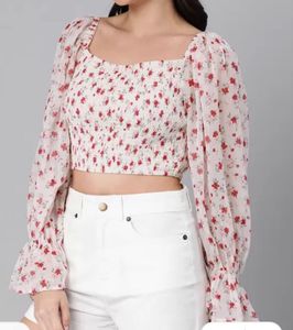 Floral Crop Top🍄